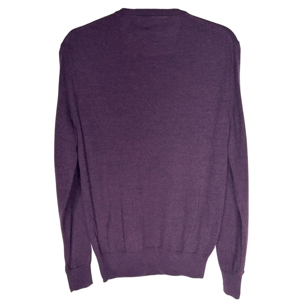 J.Crew Merino Wool Blend Long Sleeve Crewneck Sweater Plum Purple Size Medium